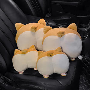 Almohada para el cuello del coche con diseño de Corgi, cojín de apoyo lumbar para el asiento, almohada reposacabezas para el interior del coche, uso en las cuatro estaciones - Product Image 3
