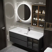 USA Livraison gratuite personnalisé Design Simple support mural avec évier mural suspendu lavabo pour salle de bain