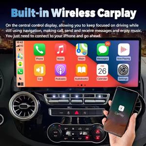 Lecteur multimédia automobile Android avec écran 3K de 17 pouces, sortie HDMI, pour Mercedes Benz Vito 116 W447 2016, navigation GPS, autoradio, Carplay - Product Image 2