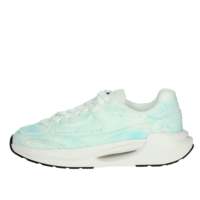 D.A.T.E. Baskets pour hommes M401-VL-DN-FR en toile blanche et bleu clair, chaussures tendance, taille 42