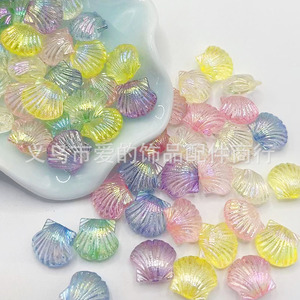 ลูกปัดอะคริลิกรูปดอกกุหลาบ สีรุ้ง AB สำหรับทำเครื่องประดับ DIY อุปกรณ์เสริม ผลิตจากเมืองอี้หวู่ ฤดูร้อน 2024 - Product Image 4