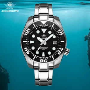 Addiesdive Mechanische Diver Horloge 20atm En Custom Unieke Luxe Mannen Wrist Automatische Mechanische Horloge Ondersteuning Maatwerk