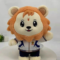 Uyeah OEM/ODM Faible MOQ Personnalisable Peluche Lion Kawaii Design Personnalisé Mascotte Lion à Poils Longs Jouet en Peluche Doux Cadeau