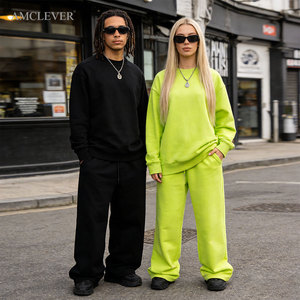 Sudadera de cuello redondo de 350GSM para hombre, personalizable con logo, lisa, oversize, de mezcla de algodón y forro polar, duradera, estilo Canadá Alemania - Product Image 6