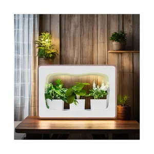 Kit de jardín interior, mini luces de cultivo, jardín de cultivo verde interior, plantación de hierbas vegetales, mini lámpara de cultivo para decoración del hogar