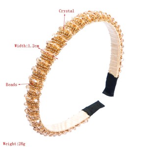 Diadema hecha a mano a la moda con diamantes de imitación de cristal para <span class=keywords><strong>mujer</strong></span> ostentosa de lujo al por mayor para chica adolescente - Product Image 6