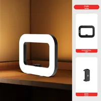 Lampu Ring LED Portabel Genggam untuk Fotografi Luar Ruangan, Sorotan LED untuk Siaran Langsung, Kecantikan, Plastik Tahan Lama, Lampu Ring Desktop
