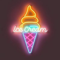 Winbo Led Neon Publicité Personnalisé Crème Glacée Donut Dessert Creative Neon Lights pour Boutique Décoration Murale Lumière Led Neon Sign