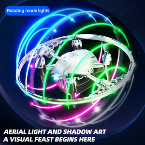 Safe Ring RC Aircraft for <strong>Kids</strong> Smart Self-Balancing with LED Lights One Touch Control 2.4GHz Remote Indoor Outdoor Flying <strong>Gadget</strong> - Product Image 6
