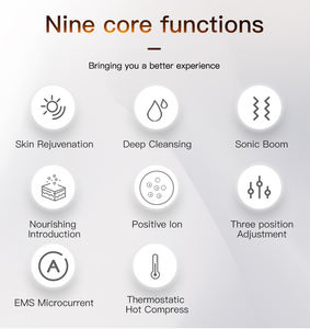 Personalización de MOQ bajo, máquina de escaldado de piel ABS multifuncional, masajeador de elevación de cara y cuello para eliminación de arrugas, estiramiento de la piel - Product Image 6