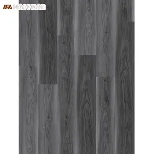 Suelo de PVC LVT Dry Back Click de grado comercial, tablón de vinilo de lujo con textura de madera gris oscuro, suelo de vinilo Spc de 4mm