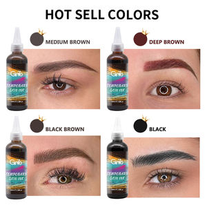 Tinte Semipermanente a Base de Henna para Cejas y Pestañas, Color Negro Marrón, para Retoque de Raíces - Product Image 4