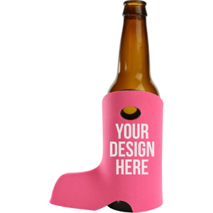 Promotional Full Color <b>Boot</b> Drink <b>Holder</b> Customize Logo Printed for Giveaways Shoe <b>Boot</b> Shaped Neoprene Stubby <b>Holder</b> - Product Image 1