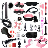 Produits sexuels BDSM, fabricant chinois, ensemble de 35 pièces, attaches en sangle, accessoires pour plug anal, jouets, ventes transfrontalières