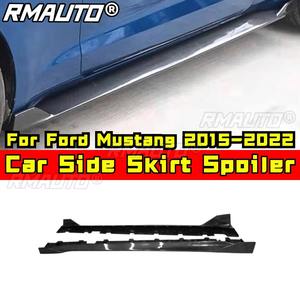 Alerón lateral de fibra de carbono real para Ford Mustang 2015-2022, protector de faldón, divisor de parachoques, kit de carrocería, accesorios para coche - Product Image 2