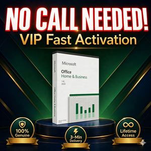 Clé d'activation rapide VIP authentique pour Office 2024 Famille <span class=keywords><strong>et</strong></span> Entreprise pour PC, pas de appel nécessaire, licence à vie pour 1 PC, livraison rapide en stock - Product Image 1