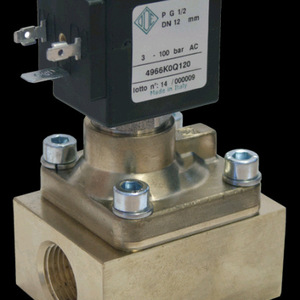 Válvula Solenoide de Alta Presión ODE 4966K0Q120 1/2 pulg. DN12 AC 3-100 Bar Fabricada en Italia - Product Image 1