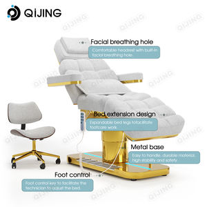 Lettino da Massaggio Elettrico di Lusso per Salone Professionale, Regolabile in Altezza per Spa, Estetica, Ciglia Curve, Trattamenti Viso e Extension Ciglia - Product Image 6