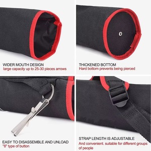 Funda para flechas de tiro con arco BSCI Factory, soporte ajustable para flechas, para caza con arco y práctica de tiro al blanco - Product Image 5