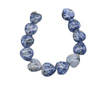 Manik-manik Batu Semi Mulia Bentuk Hati 16mm, Dipoles, Untuk DIY Gelang, Kalung, Anting, Aksesoris Perhiasan