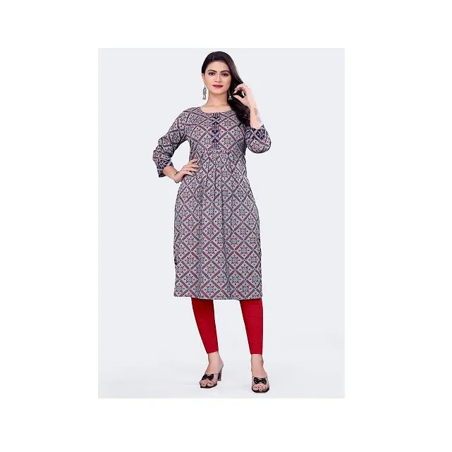 Premium Kwaliteit Indiase Pakistani Kleding Womens Katoen Kurti Voor Dagelijks Gebruik Van Indiase Exporteur En Fabrikant