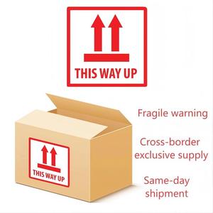 500Pcs Cross Border Fragile Label Warning Security Roll Shipping Packaging English Decal <b>Adhesive</b> Waterproof Stickers - Product Image 6