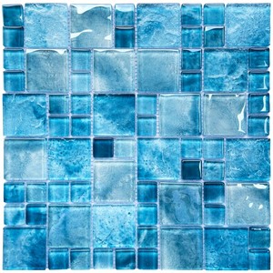 Mosaicos <span class=keywords><strong>de</strong></span> Vidrio Azul Cristal Premium para Piscinas, Mosaicos <span class=keywords><strong>de</strong></span> Vidrio para Decoración <span class=keywords><strong>de</strong></span> Paredes <span class=keywords><strong>de</strong></span> Piscinas - Product Image 2