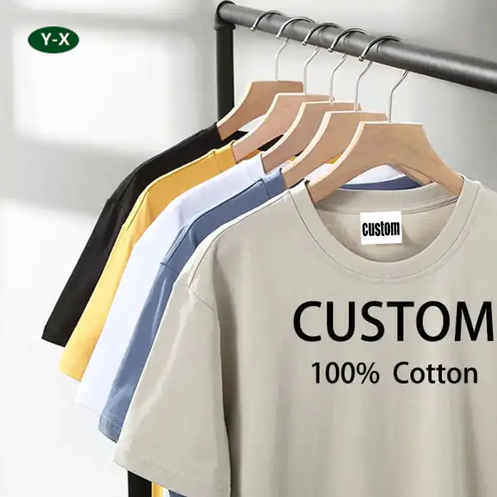 China Manufacturer Hot High Quality Sale 210 gsm T-Shirts Printing Custom 100% Cotton Men blank T Shirt