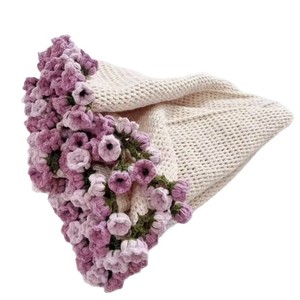 Kit de Couverture Magique en Crochet Floral Géant DIY, Fait Main, Motif Rose Romantique, Fil Tricoté pour Décoration Intérieure et Cadeau de Mariage - Product Image 2