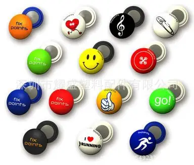 नंबर बाइब क्लिप कई शैली प्लास्टिक मैग्नेट बटन खेल बटन कस्टम लोगो के साथ खेल मैग्नेट बटन
