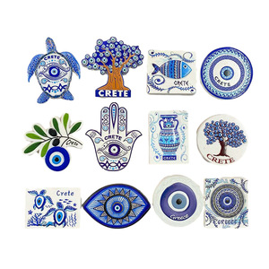 Nouveaux aimants de réfrigérateur en résine magnétique 3D œil maléfique créatif - Design moderne poli durable Décoration d'intérieur exquise et souvenir touristique - Product Image 1