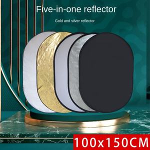 Riflettore Ovale Cinque-in-Uno in Poliestere per Fotografia 120cm 60cm 80cm Attrezzatura Pieghevole per Luce Morbida Sfondo/Pannello Ritaglio Live - Product Image 2