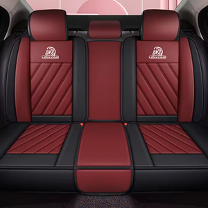 Housses de siège de voiture en cuir de style professionnel de luxe, protection intérieure personnalisée avec logo, toutes saisons, ensemble complet, Civic Golf universel - Product Image 3