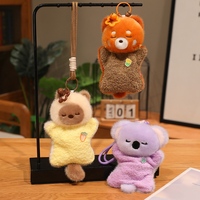 Jouets en peluche personnalisés, adorables et apaisants, en forme de lapin et d'ours, figurines à main, cadeaux d'anniversaire, vente en gros