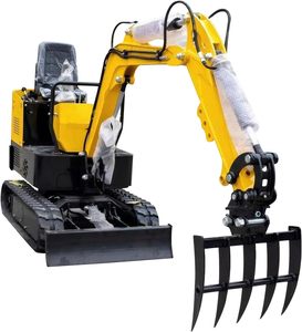 RSBM Mini Excavator Rake <strong>Attachments</strong> Tool Hydraulic Tilt <strong>Backhoe</strong> Excavator <strong>Attachment</strong> For Mini Excavator Deep Tilling Land - Product Image 4
