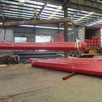 Tuyaux de sprinkler anti-incendie à extrémité rainurée en époxy rouge certifiés FM UL, conformes aux normes ASTM A53/A795, pour système de lutte contre l'incendie
