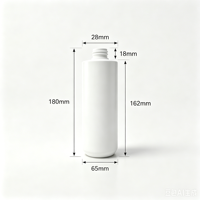 Bouteille de gel douche en HDPE blanc mat de 500 ml, flacon compressible rechargeable pour shampoing, lotion, soin de la peau, sérum, logo personnalisé gratuit