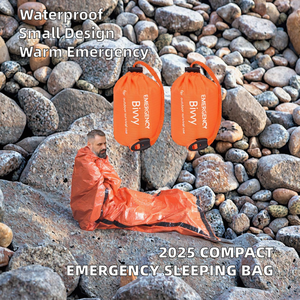2025 Kantung tidur darurat termal uniseks, kantong tidur mendaki dingin gaya amplop nyaman tahan air untuk pria dan wanita - Product Image 2