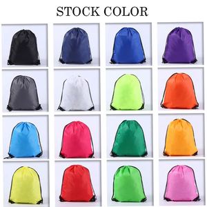 Custom Sports Promotional Gift Men Women Water Resistant Drawstring Bags Gym <b>Backpack</b> - Product Image 6