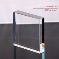 Base en verre de cristal artificiel personnalisée, matériau de qualité K9, cube, prisme rectangulaire, support de gravure, gravure laser 3D à l'intérieur