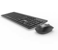 OAK940 tombol Multimedia Kombo Keyboard Mouse ergonomis, nirkabel tahan air 2.4G untuk PC dan Laptop