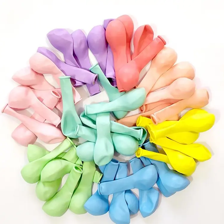 Factory direct selling Macaron latex balloons 12inch pastel latex balloons for party decoration