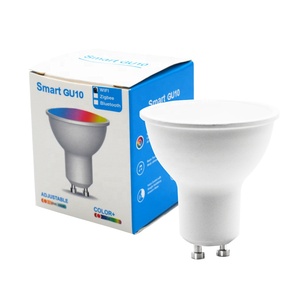 5W Tuya Smart Home Alexa Google APP Control <span class=keywords><strong>de</strong></span> voz GU10 LED WiFi BLE regulable RGB CCT cambio <span class=keywords><strong>de</strong></span> colores lámpara inteligente bombilla <span class=keywords><strong>de</strong></span> foco - Product Image 4