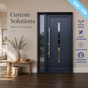 Porte pivotante extérieure moderne en acier inoxydable antivol personnalisée pour les grandes entrées, avec un fonctionnement fluide et une finition luxueuse - Product Image 1