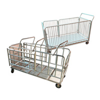 Chariot de transfert mobile pour porcelets Zhenway, état neuf, équipement d'élevage en acier galvanisé, 1 an de garantie, modèle