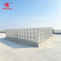 Réservoir d'eau modulaire en panneaux d'acier boulonnés de 10 000 L, réservoir de stockage rectangulaire assemblé pour le refroidissement industriel, les refroidisseurs et l'eau de circulation
