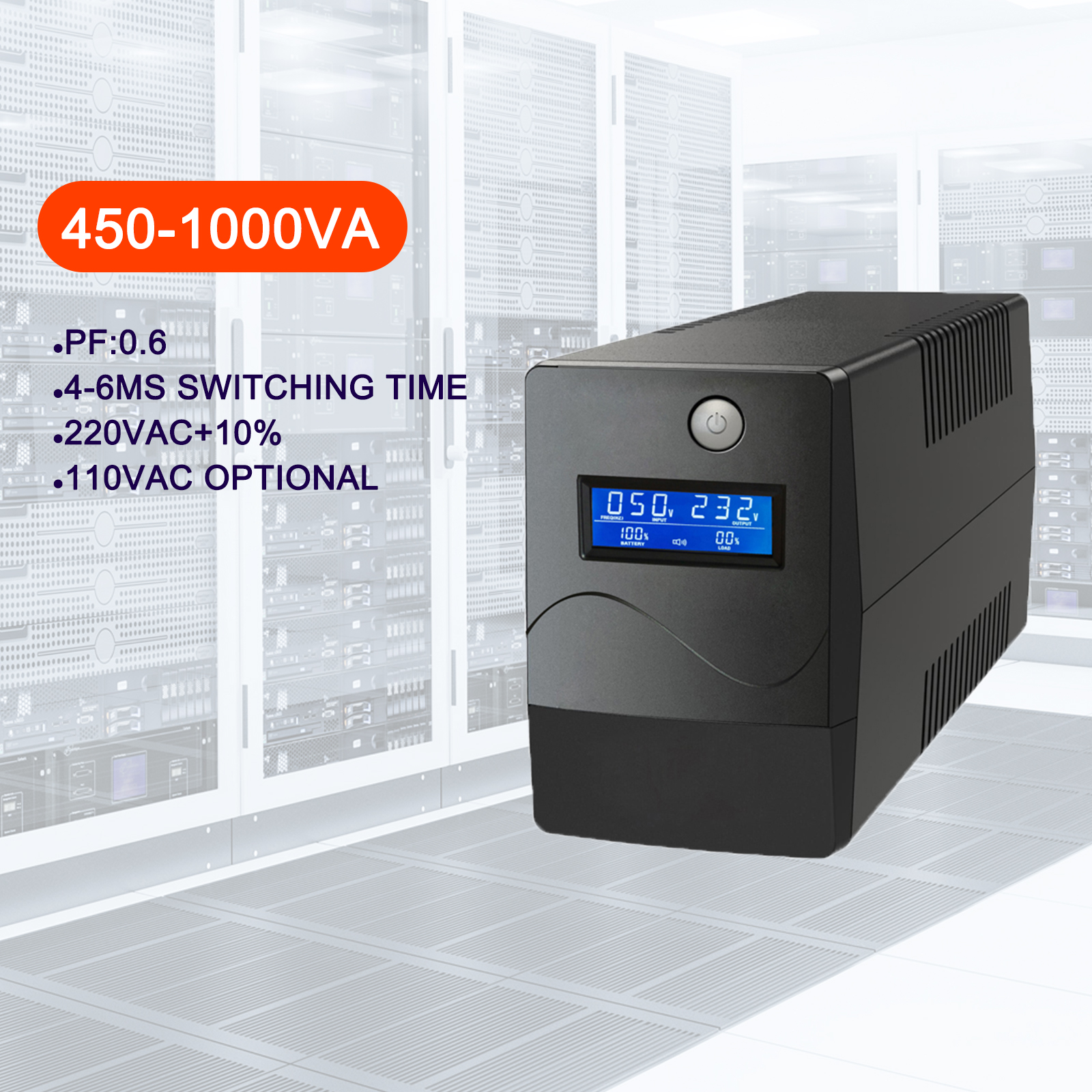 Источник бесперебойного питания (ИБП) для настольных ПК | 650VA-850VA в режиме ожидания | С DSP, AVR и гладкой симулированной синусоидальной волной