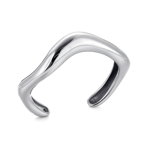 Amy Amy Fashion <b>Cuff</b> <b>Bracelet</b> <b>Silver</b> Plated Alloy Women's Trendy Jewelry Gift B1012 - Product Image 3