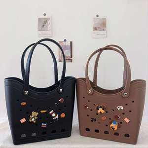 Summer Outdoor Travel EVA <b>Beach</b> <b>Bag</b> Large Capacity EVA Handbags Waterproof EVA Holes <b>Bags</b> - Product Image 3