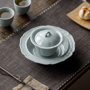 Guanlan Sky Blue Ru Kiln Ceramic Teapot With Lid <b>Tea</b> <b>Set</b> Accessories For Kung Fu <b>Tea</b> - Product Image 4